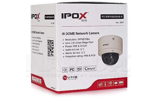 Opakowanie ekonomicznej kamery IP PX-DWVI2035AS-E