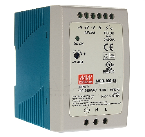 Zasilacz impulsowy Mean Well MDR-100-48
