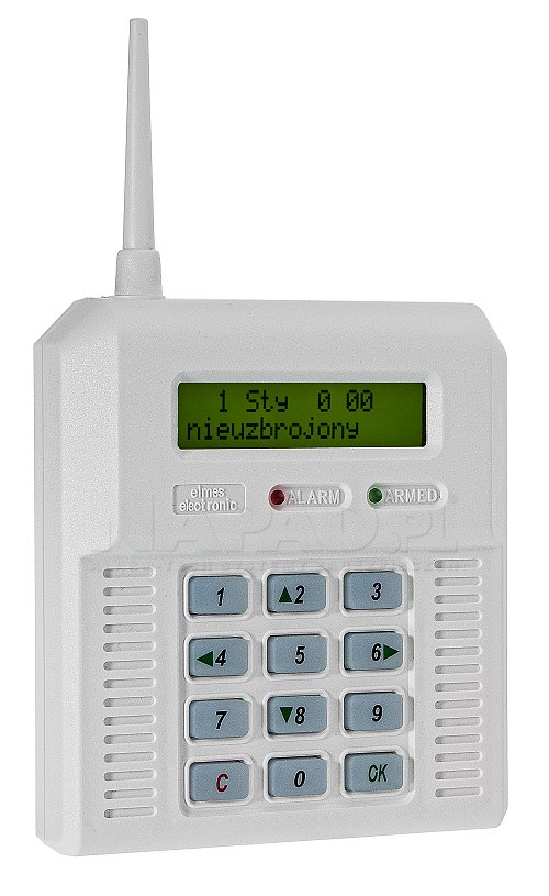 Wireless alarm control unit Elmes CB 32B Blue