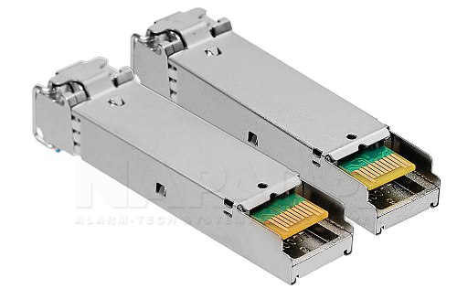 Zestaw wkładek SFP WDM 1,25Gbps 1310nm/1550nm LC DDM SMF 20km