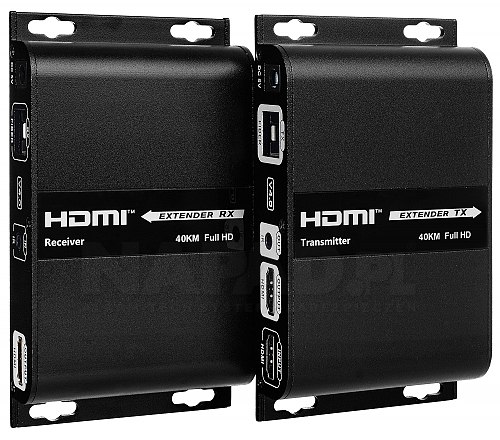 Konwerter sygnału HDMI na światłowód + IR 
