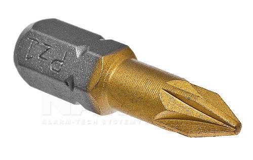 BIT 25mm Pozidrive PZ-1 TIN K-2 PRO Tytan