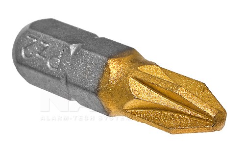 BIT 25mm Pozidrive PZ-2 TIN K-2 PRO Tytan