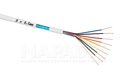 Kabel alarmowy bitner YTDY ekranowany 8x 0,5mm