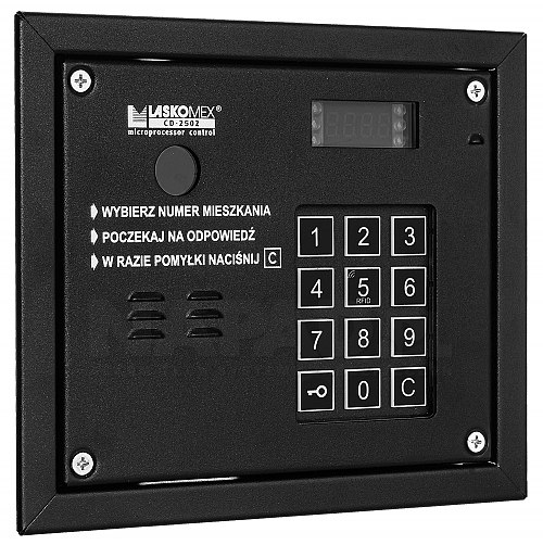 CP2503MR-2 - Cyfrowy czarny panel wideo-domofonowy