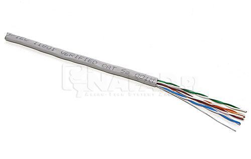 Kabel UTP 4x2x0.5 kat.5E nieekranowany, wewnętrzny