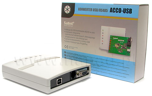 Konwerter danych USB/RS485 do systemu ACCO ACCO-USB