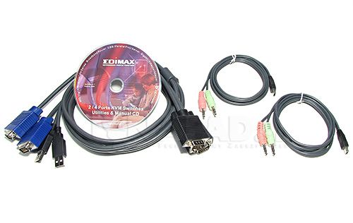 Przełącznik KVM Edimax EK-UAK2 USB 2-portowy