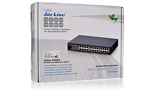 Switch 24-portowy Ether-FSH24 Airlive