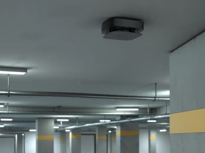 Czujnik EN54 FireProtect na parkingu podziemnym