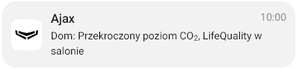 Szczegółowe powiadomienia w aplikacji