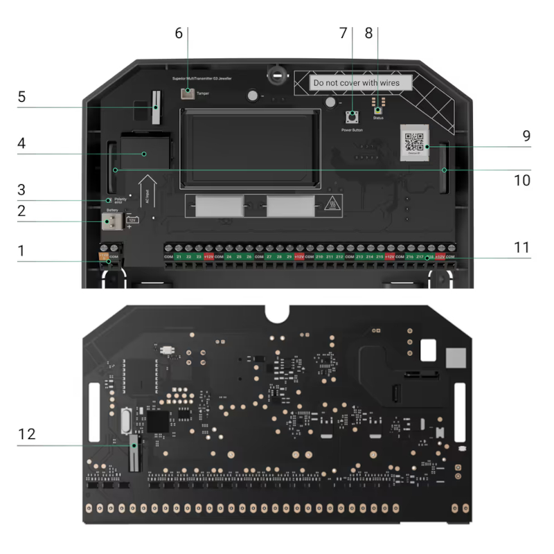 Budowa modułu integracji MultiTransmitter G3 Jeweller