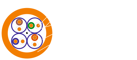 Przekrój kabla LAN U/FTP kat.6a Bitner BiTLAN LSOH B2ca