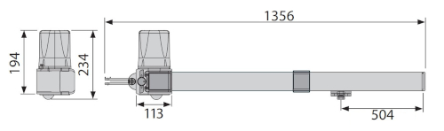 Wymiary siłownika KR512