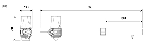 Wymiary siłownika KR302