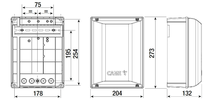 Wymiary ZLX230P