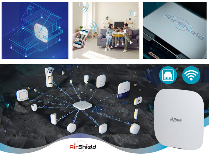 DH ARC3000H-W2(868) - Hub / kontroler systemu alarmowego Dahua - Ethernet, Wi-Fi.