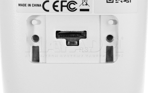 Slot karty pamięci microSD w kamerze IP Dahua.