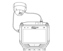DH-PFM905-E - Przykład zastosowania z podłączoną kamerą AnalogHD.