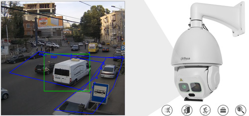 DH-SD6AL245U-HNI - Inteligentna analiza detekcji obrazu.