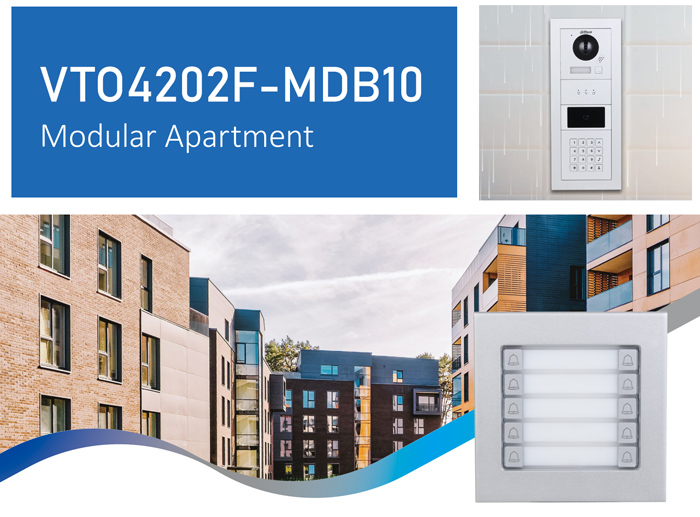 DH VTO4202F-MDB10 - Moduł wizytownika z przyciskami wywołania do systemu wideodomofonowego Dahua seria VTO4x.