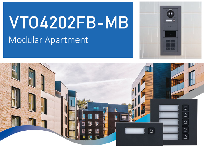 DH VTO4202FB-MB1 (MB2 / MB5) - Moduł wizytownika z przyciskiem wywołania do systemu wideodomofonowego Dahua seria VTO4x.