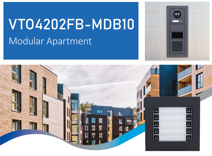 DH VTO4202FB-MDB10 - Moduł wizytownika z przyciskami wywołania do systemu wideodomofonowego Dahua seria VTO4x.