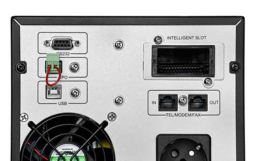 Interfejs komunikacyjny w UPS 2000T-ON-H