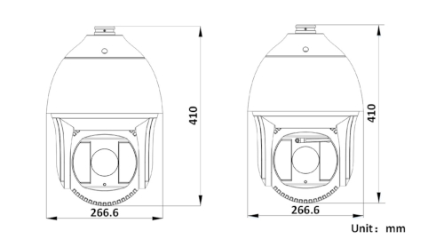 Wymiary kamery IP PTZ - DS-2DF8442IXS-AEL(T2)