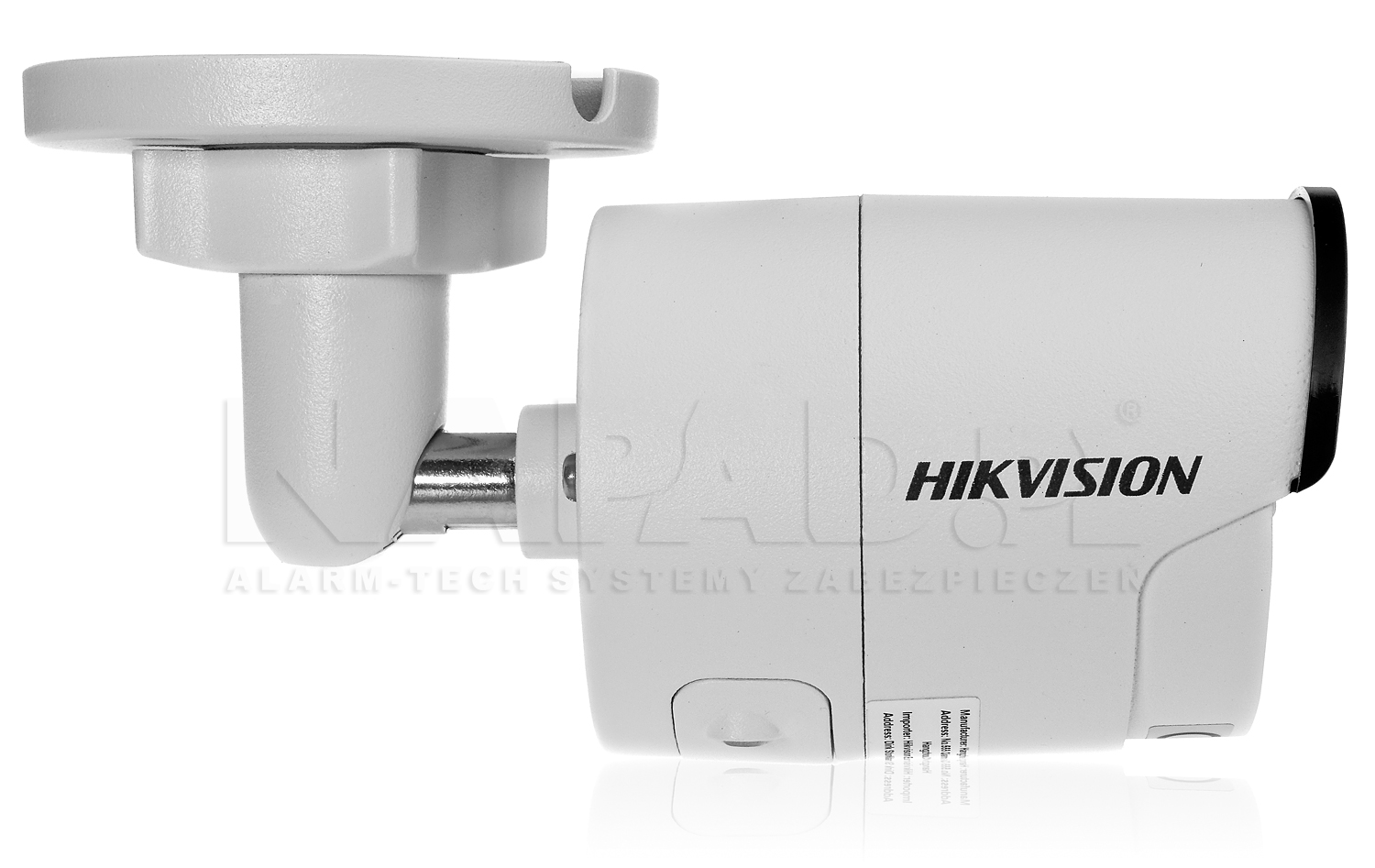 Solidne wykonanie obudowy kamery IP Hikvision.