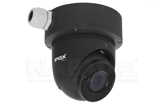 Przykładowe zastosowanie podstawy z kamerą dome marki IPOX.