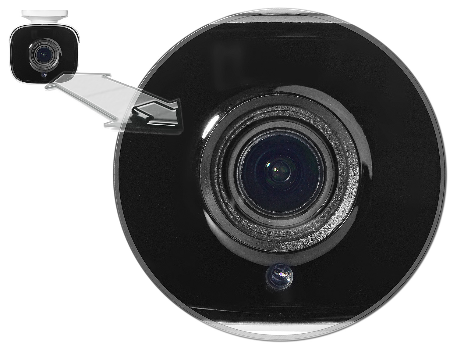 Kamera IPC z oświetlaczem IR LED Black Glass.