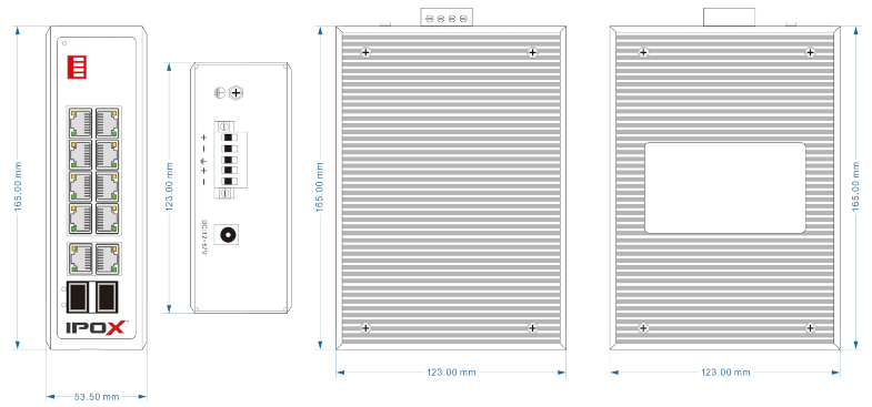Wymiary PXI-S12-P8G-U2G2F