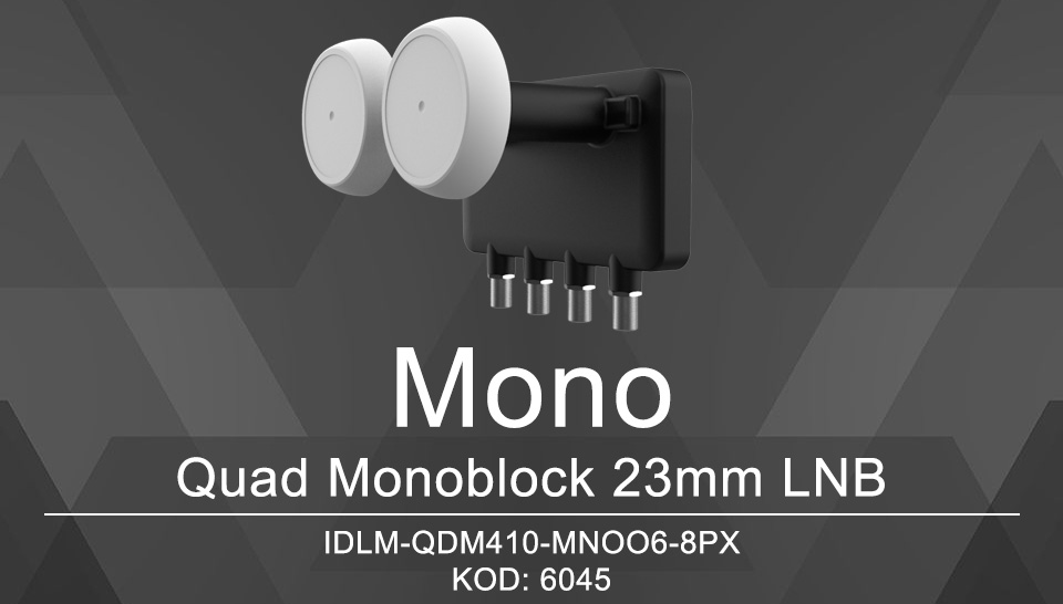 konwerter satelitarny Inverto Quad Mono IDLM-QDM410-MNOO6-8PX