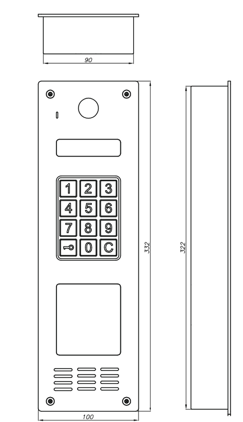 Wymiary - CP2533NR-040