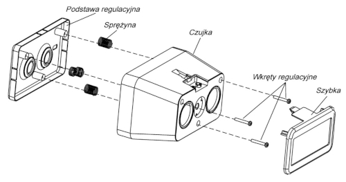 Konstrukcja czujki DOP-6001