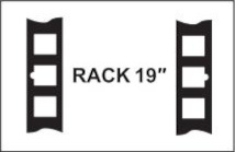 Standard RACK 19 w obudowie ARADIN1.