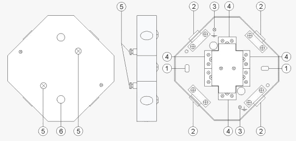 Elementy puszki instal. AWOZ-225S