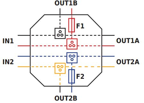 Schemat połączeń AWOP-225S