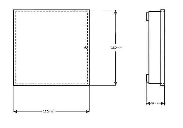 Wymiary HPSB-12V2A-B