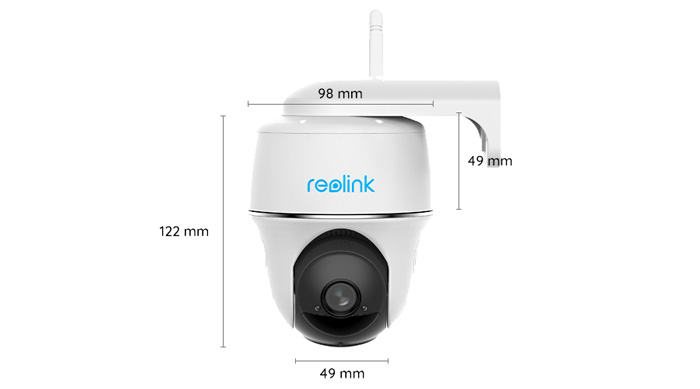 Wymiary kamery Reolink (mm).