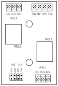 Elementy modułu RM-2DR-BRD