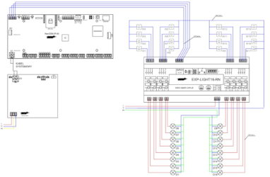 Schemat połączenia EXP-LIGHT16-RN