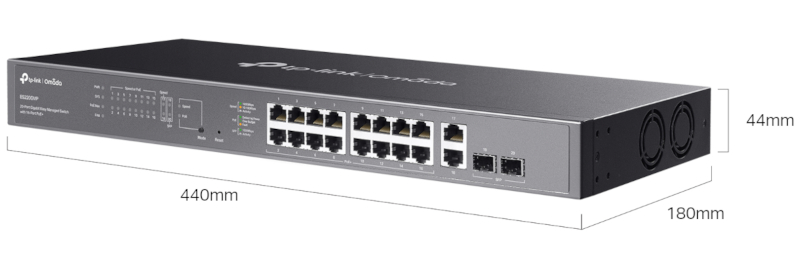 Wymiary switcha ES220GMP.
