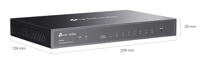 Wymiary switcha TP-Link