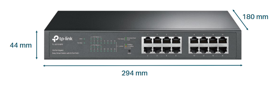 Wymiary switcha TP-Link
