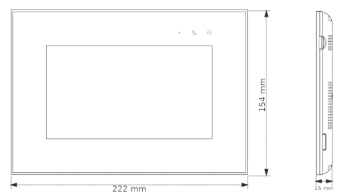 Wymiary monitora M10W-X