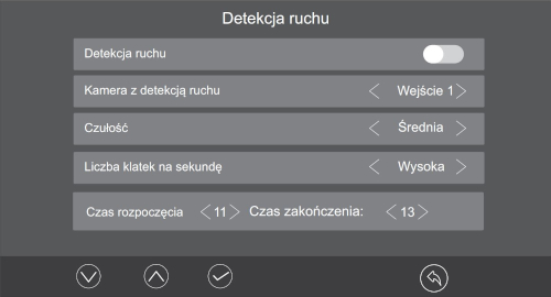 Funkcja detekcji ruchu