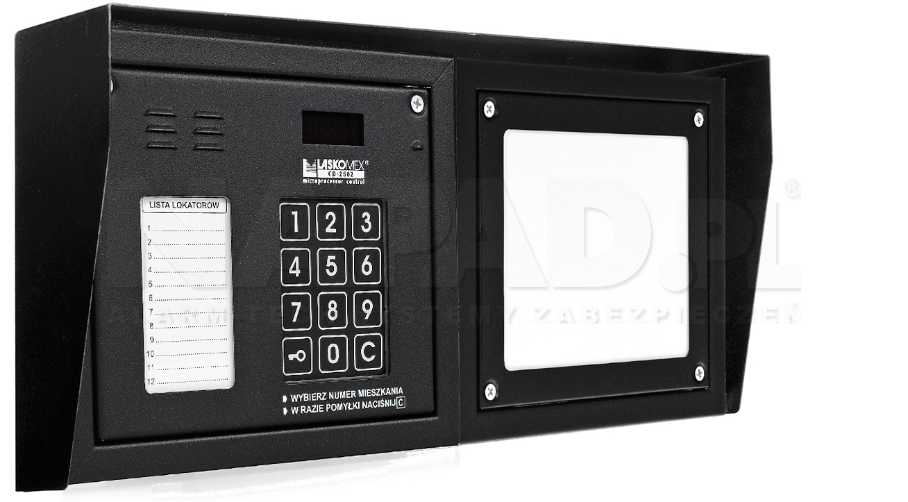 CD2502NR - Dodatkowe akcesoria panela domofonowego.