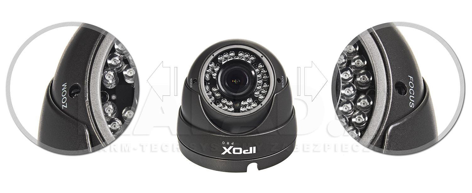 Kamera kopułkowa HD-2036DV z regulowanym obiektywem